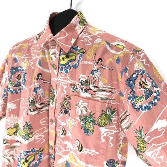 Cooke Street Short Sleeve Hawaiian Shirt Men's Small 100% Cotton Surfing Aloha - Picture 4 of 10